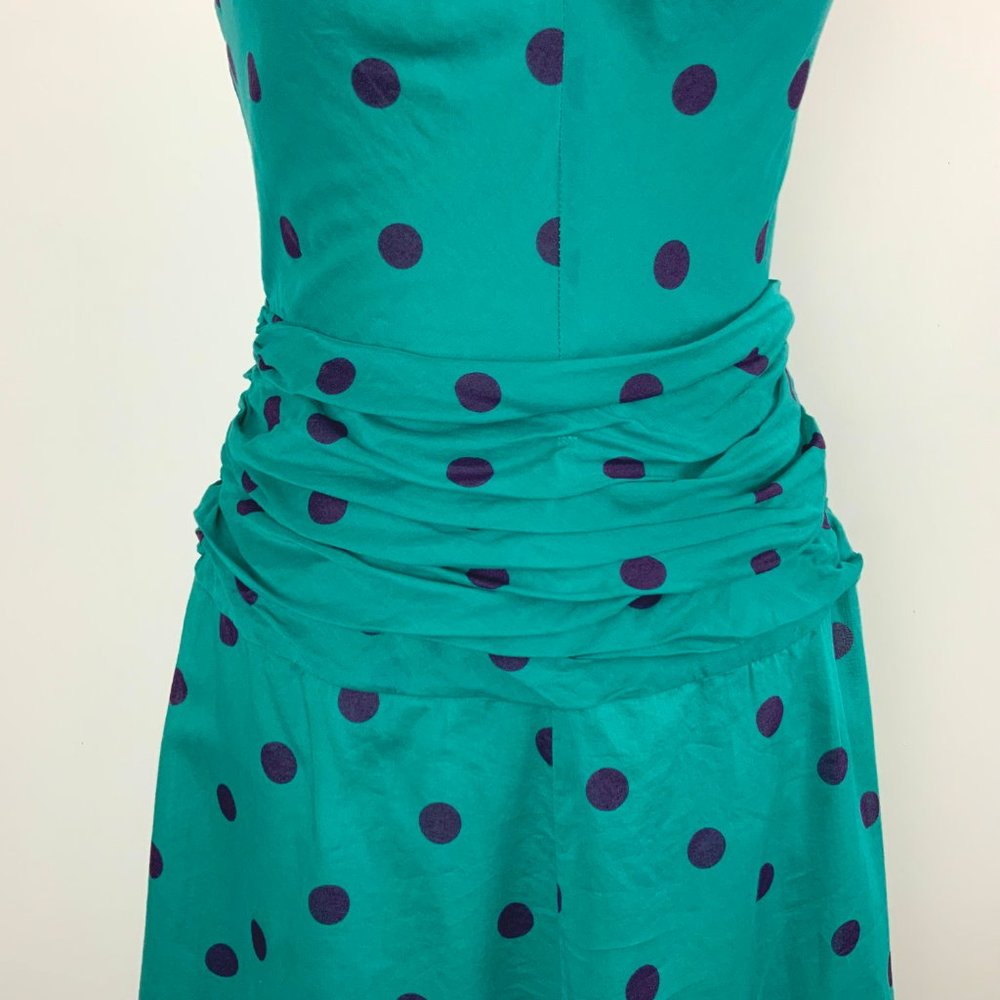 Marc Jacobs Polka Dot Halter Cotton Dress Size 4 - Picture 4 of 16